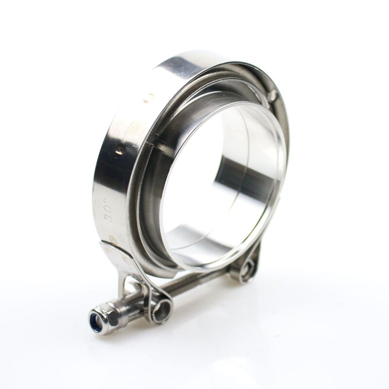 Universal Exhaust Flange, V-Shaped Clamp, V-Band Clamp 3 Inch V Turbo Exhaust Kit For SS304 3 Spare Parts Accessories