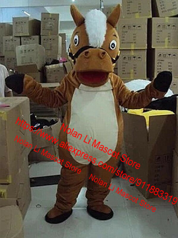 Hochwertige Pferd Maskottchen Kostüm Film Requisite Show Cartoon Anzug Cosplay Erwachsenen größe Werbung Urlaub Event Geschenk 467