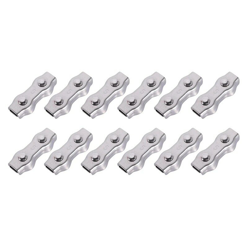 12Pcs Poly Rope Connector Wires Splicer 304 Stainless Steel Connector For Electric Fences