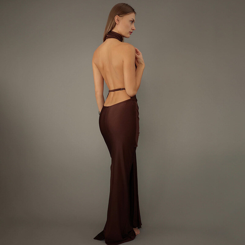 Женское длинное облегающее платье exy, элегантное облегающее платье в стиле фонарик, новинка 2024