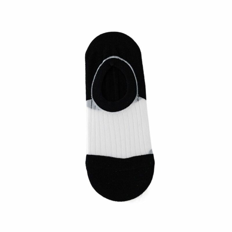Bocca poco profonda tubo basso elastico confortevole per le donne per le ragazze calzini da barca pantofole calzino calze da donna calze di seta di vetro