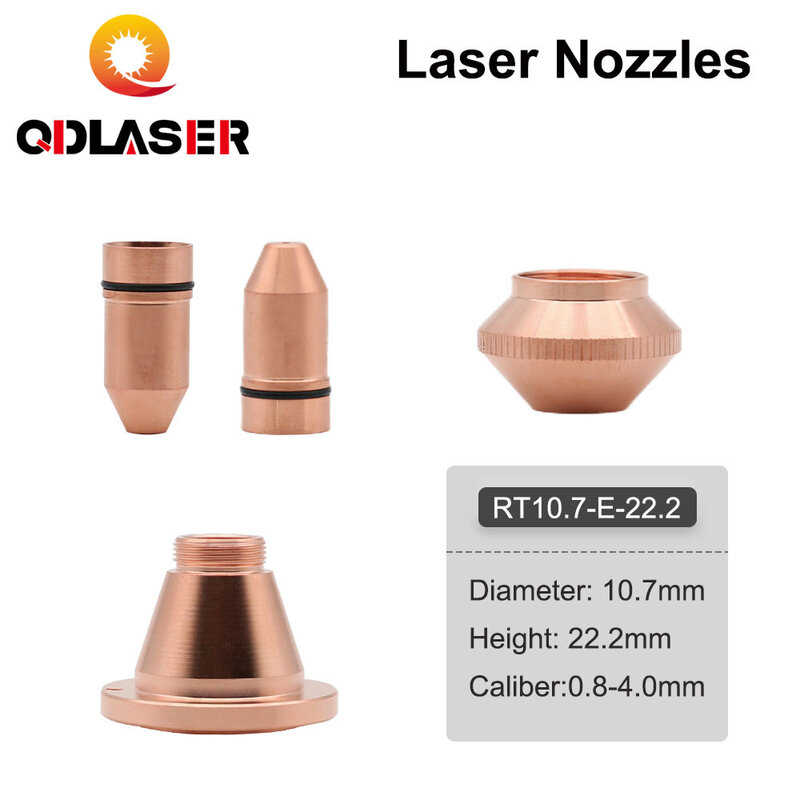 QDLASER testa di proiettile ugello Laser singolo/doppio strato calibro 0.8-4.0 per macchina da taglio Laser a fibra CINCINNATI Lasermech 1064nm