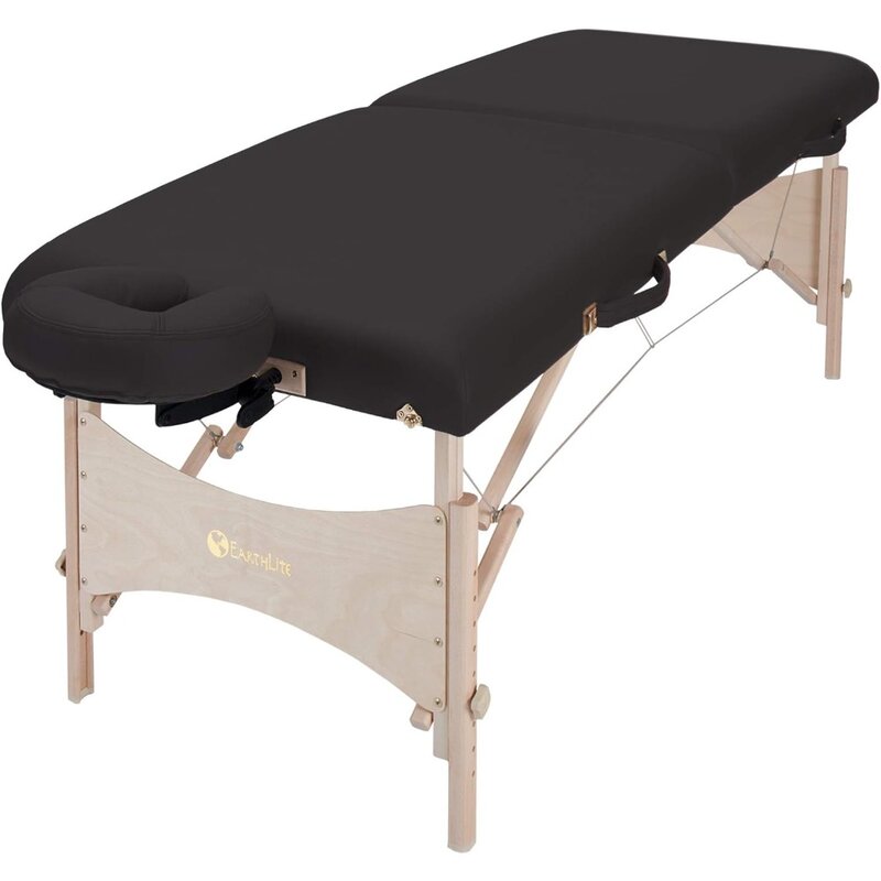 EARTHLITE Portable Massage Table HARMONY DX – Foldable Physiotherapy/Treatment/Stretching Table, Eco-Friendly Design