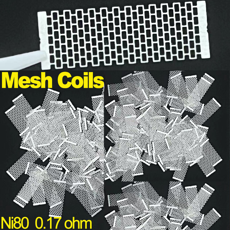 Wholesale 3 Types High Density Netting NexMesh Coils 100pcs/Box KA1/Ni80 Meshed Coil Wire 0.18/0.19/0.2ohm Mesh Screening Sheet