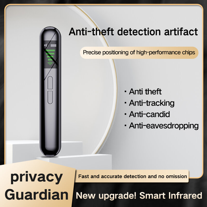 Detector de câmera escondida portátil, Multi-Function Anti-Monitoring, Anti-Spy GPS Signal Finder, Locator Blocker, Spy Gadget