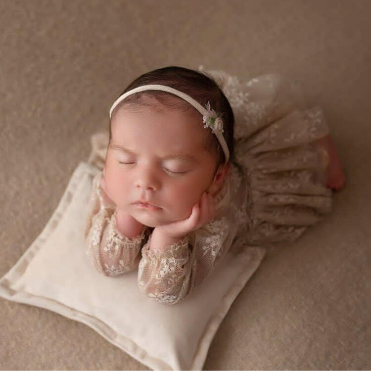 Alat Peraga Fotografi Bayi Baru Lahir Gaun Bayi Renda Princess Aksesori Fotografie Bayi