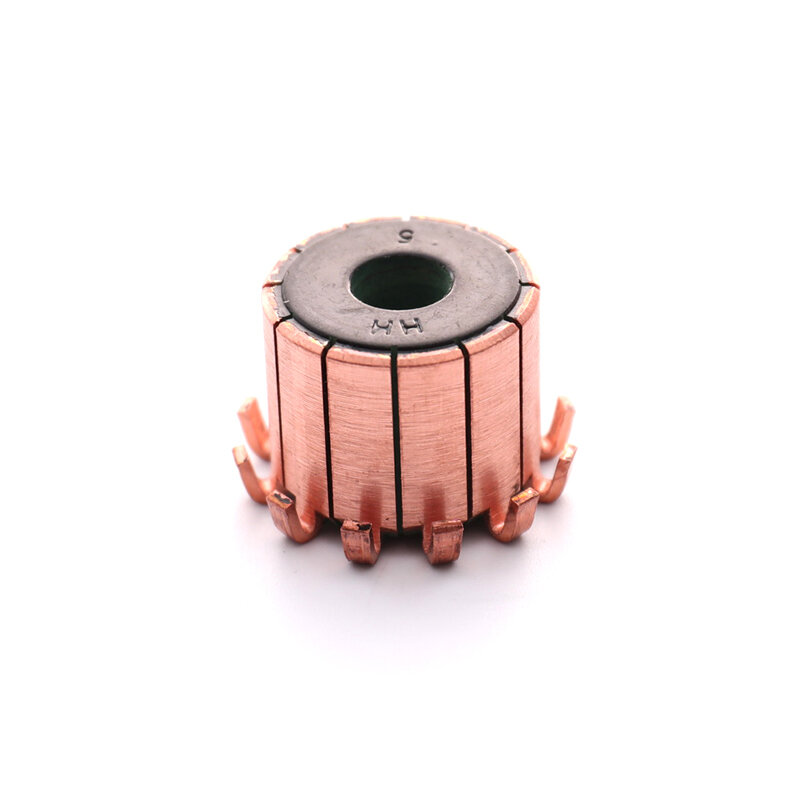 Anel deslizante do comutador do motor elétrico com cabeça de cobre, deslizamento condutor para o motor da CC, tipo do gancho, 23*8*19.5(20)* 12P dentes
