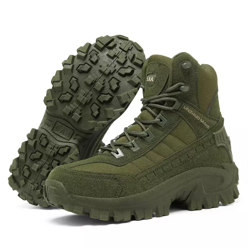 남성용 전술 육군 부츠, 사막 발목 야외 부츠, 작업화, 등산 하이킹 신발