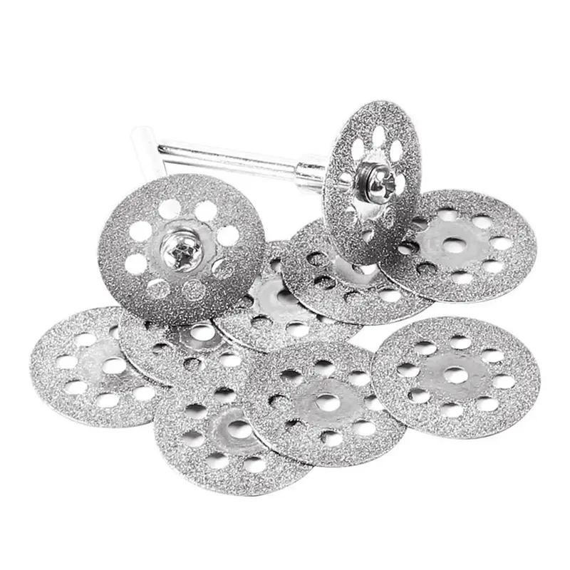 Rodas de corte de diamante para ferramenta rotativa Die Grinder, Projetado para precisão absoluta em metal cortado, 10 Pack