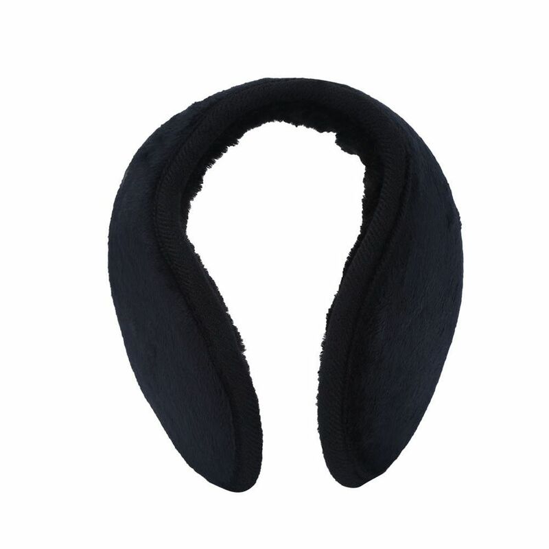 Envoltório aquecedor de orelha masculino, Earmuff preto, Grip Ear Lap, inverno