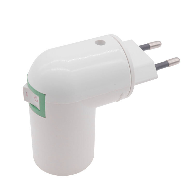 Smart Home Eu Plug Adapter Socket PBT PP To E27 Led Lamp Base Sockets Converter Socket English To Normal Domotica Security Prote