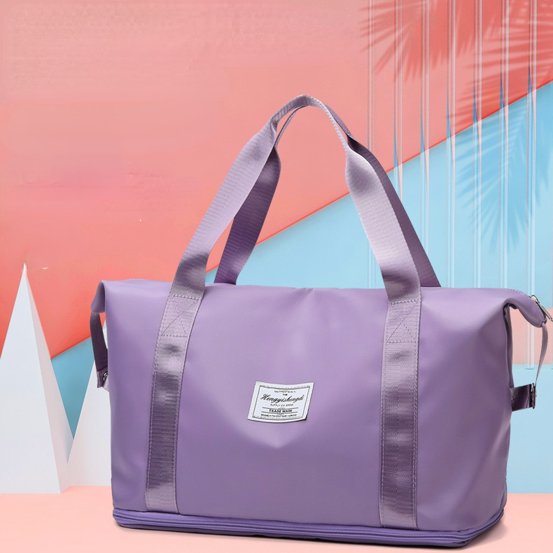 Casual Reisetaschen Tragbare Wasserdichte Einfarbig Zipper Handtasche Student Hohe Kapazität Gepäck Lagerung Tasche Seesack