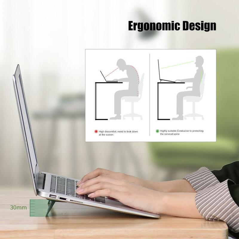 2Pcs Mini Portable Laptop Stand For MacBook Pro Air iPad Xiaomi Tablet Stand Notebook Cooling Holder Support Laptop Accessories
