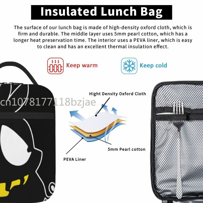 P Chan Angry ramma 1 Lunch Tote Lunch Bags Cute Lunch Bag Box Thermal