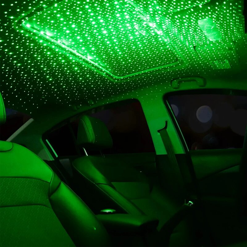 Lampu proyektor LED langit berbintang, lentera proyektor kekuatan USB 5V romantis untuk ruang atap mobil colokan dan bermain