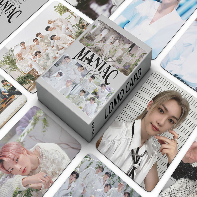 Kpop 스트레이 키즈 MAXIDENT 타임 아웃 서커스 NOEASY 새 앨범 로모 카드, 고품질 HD 양면 인쇄 사진 카드, 55 개/세트