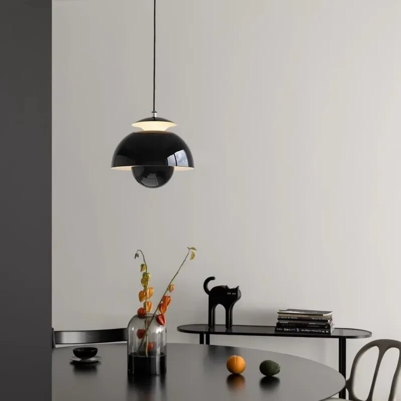 Creative Danish Designer LED Pendant Light Modern Flower Bud Decor Hanging Chandelier Lamp Home Bedroom Kitchen Bedside Light