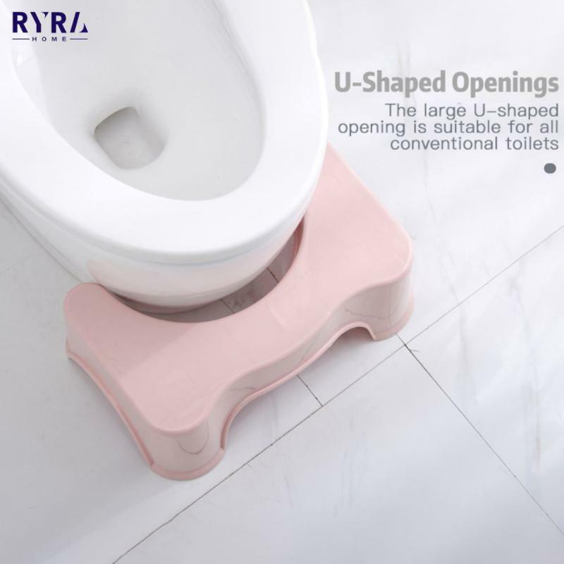 Portable Toilet Stool Step Footstool Anti-Skid Thickened Bathroom Chair Elderly Pregnant Women Anti-Fall Safety Toilet Stools
