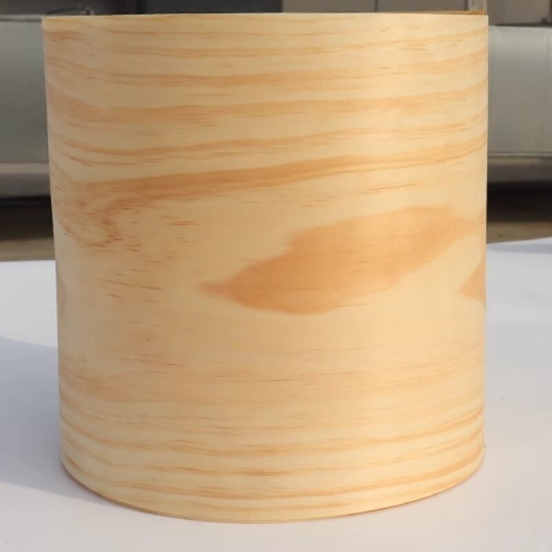 صفائح قشرة مصبوغة بنمط صنوبر طبيعي ، خشب صلب خالص ، L: ، 200x0.5mm
