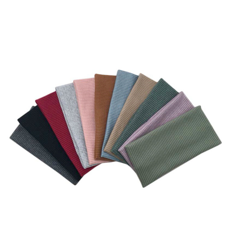 Knitting Yoga Headband Elastic Cotton Solid Color Hair Bands For Fitness Yoga Running Headwrap Accessories Makeup Hair Hoop