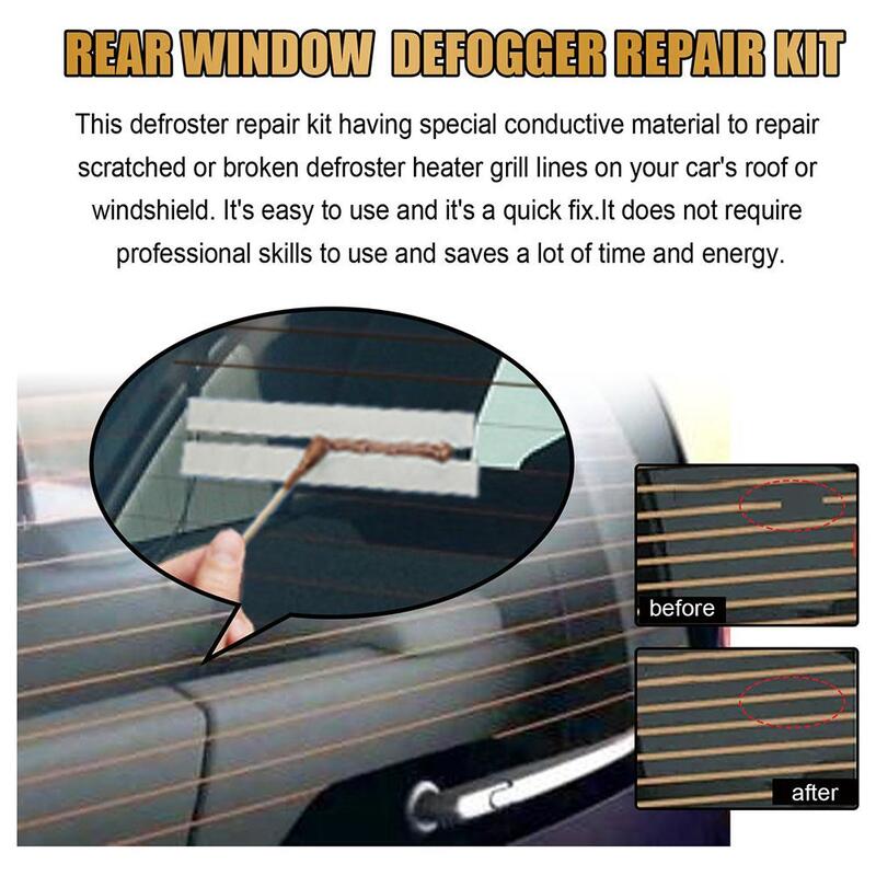Car Rear Window Defogger Repair Kit DIY Quick Repair Scratched Broken Defroster Heater Grid Lines High-quality Care Accessories