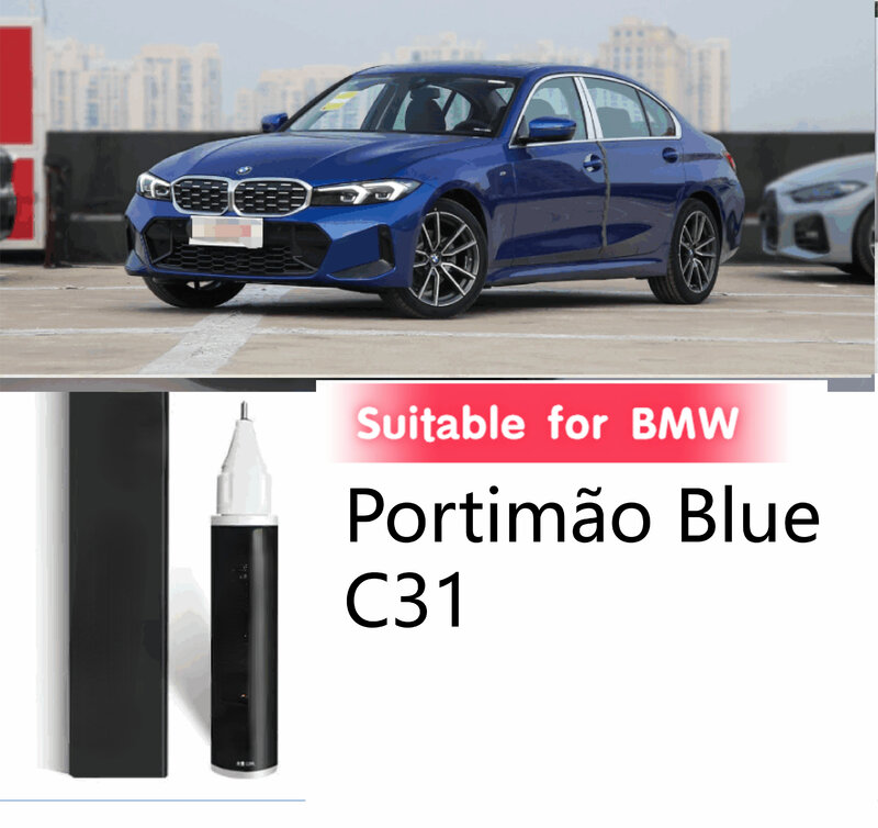 Porti Mang C31 Estor Blue B45 Sky C1D Emperor Blue A89 Coastal Deep sea blue A76 adecuado para BMW Paint Touch-up Pen