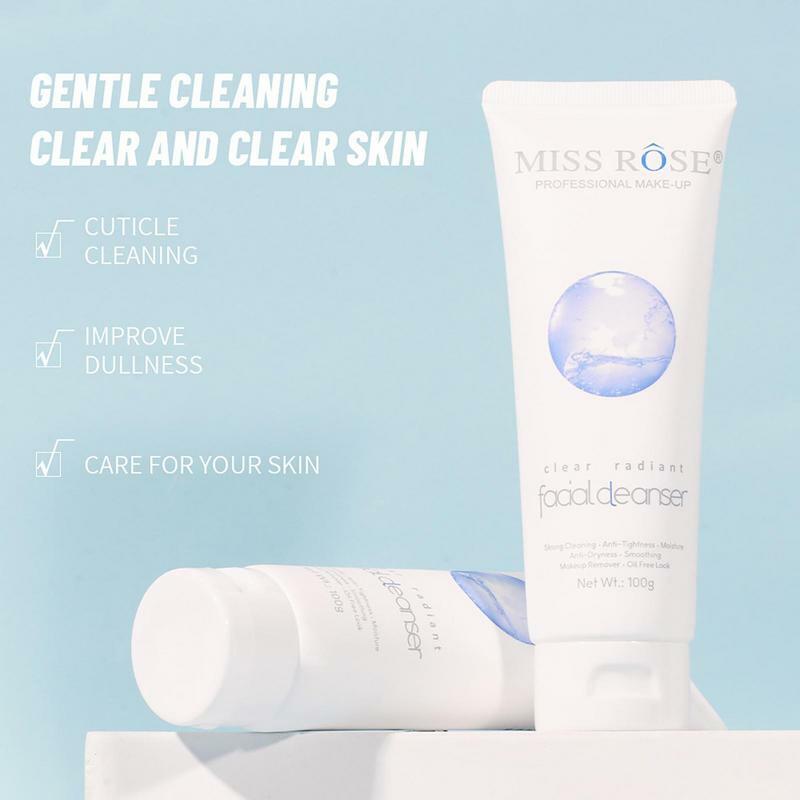 Środek czyszczący mycie twarzy środek oczyszczający do twarzy do dużych porów bezolejowy oczyszczanie porów mycia Acnes i płyn do demakijażu 100g dla zmniejszenia