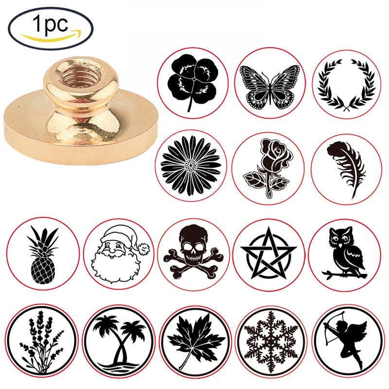 1PC Pentagram Wax Seal Stamp Head Sealing Wax Stamps Brass Head Retro Stamp Kit for Letter Envelope Party Invitation Wine