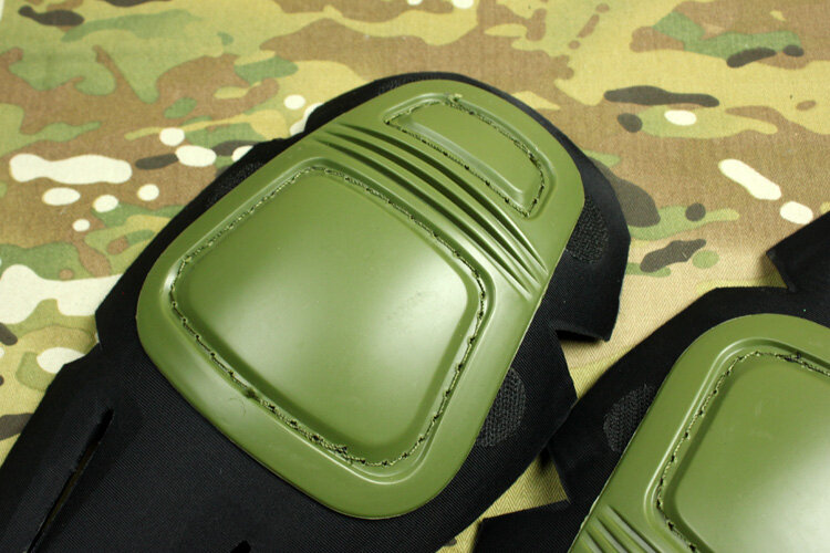 G3 spodnie bojowe z wewnętrznym i zewnętrznym taktycznym ochraniacze na kolana twardy grunt z dżungli zielony