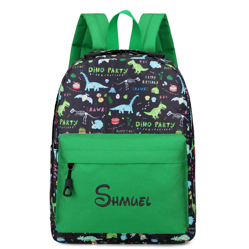 Custom Name Cute Boys Girls' Kindergarten Schoolbag Anti Splash Kids Outdoor Snackbag Personalized Student Backpacks