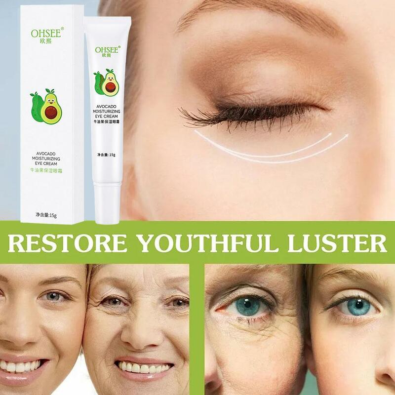 Avocado Eye Cream Remove Eye Bags Anti Puffiness Aging Brighten Firming Skin Care Cream Wrinkles Eye Fades Remove Wrinkles I9Q3