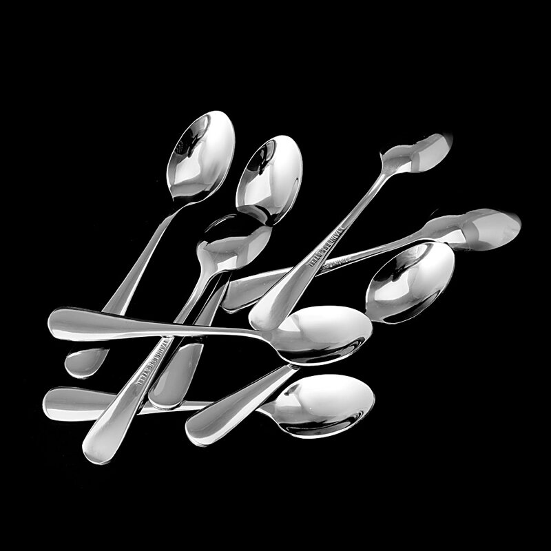 Stainless Steel Coffee Spoon 8 Pcs Baking Drinking Making Accessories Supplies for Tea Espresso Soup Rice Gadget