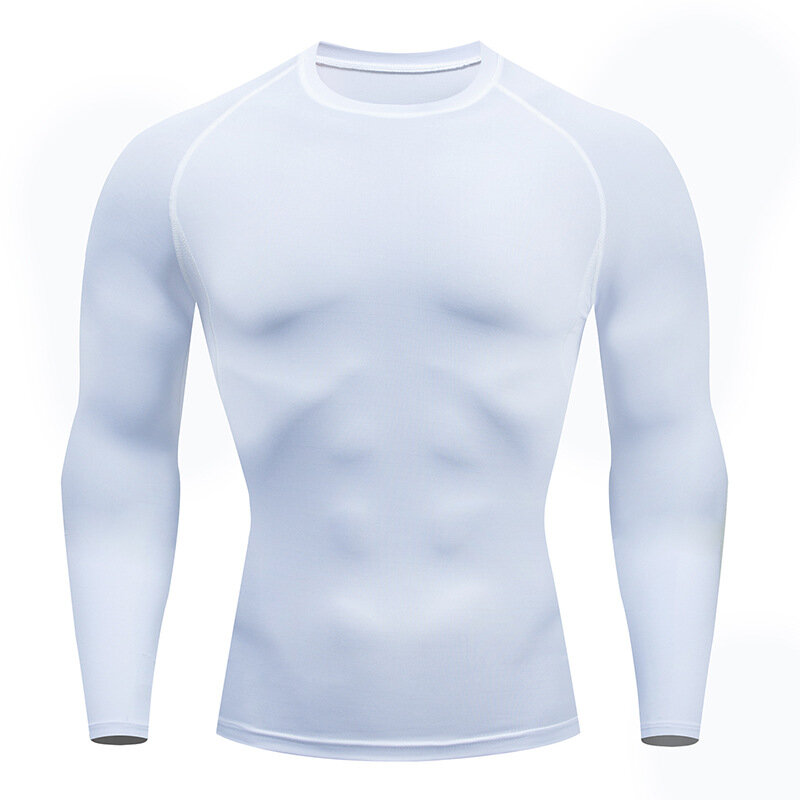 Camiseta de entrenamiento de manga larga para hombre, ropa deportiva para gimnasio, correr, al aire libre, primavera y otoño