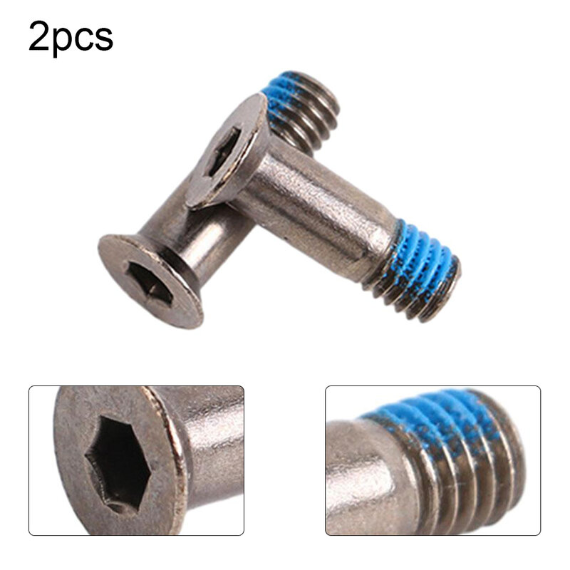 2PCS Bike Guide Wheel Screw M5 X 15.8mm Stainless Steel Rear Derailleur Wheel Guide Screws Bolts Fits For-Shimano M5 - 2 Pack