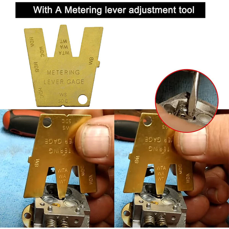 Kit de herramientas de ajuste de carburador para motores de 2 ciclos, herramienta de ajuste de sintonización de carburador para motosierra recortadora Weedeater