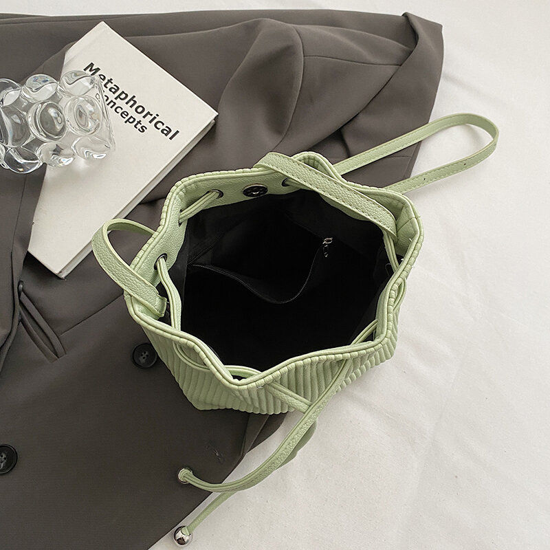 LEFTSIDE-Mini bolso de cuero sintético para mujer, bandolera femenina, de hombro, 2024