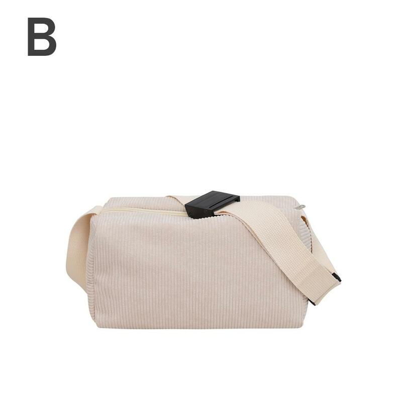 Canvas Shoulder Women's Tote Bag Corduroy Simple Casual Large Capacity Designer Handbags For Women Travel Solid Shopper Bag Y1O0