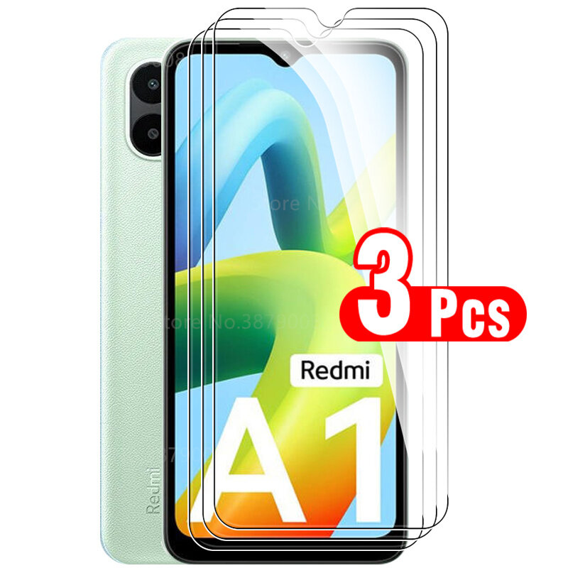 3Pcs protective glass for Xiaomi Redmi A1 readmi redmy A 1 1A redmia1 6.52'' tempered glasses screen protector armor safety film