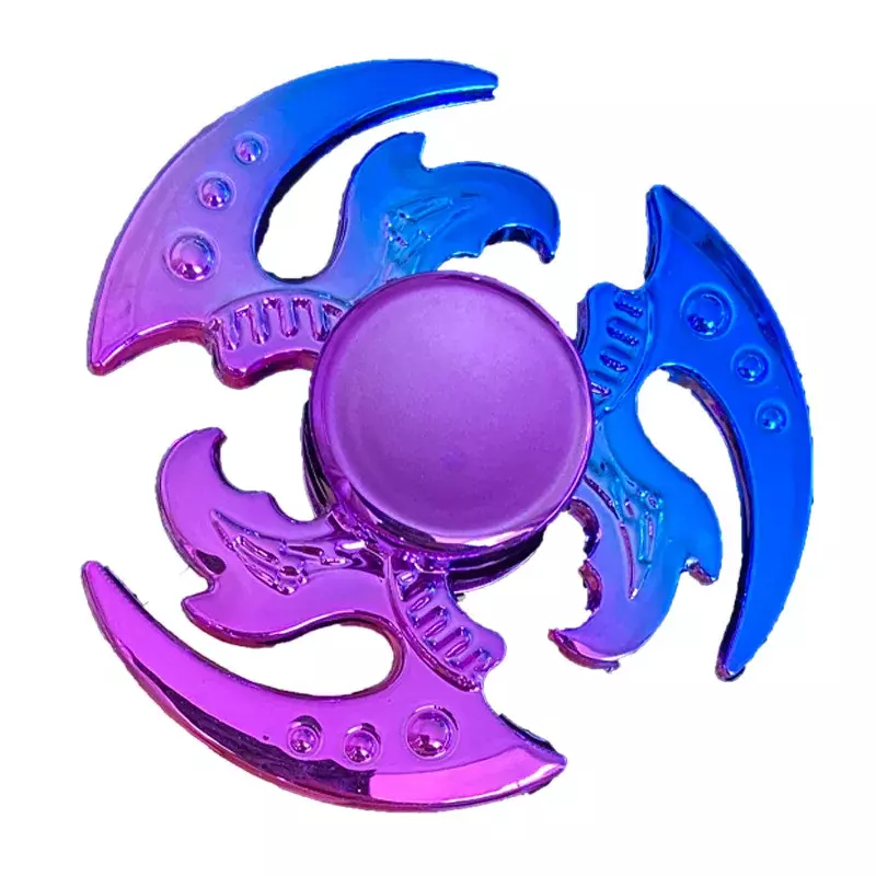 Plastic Rainbow Fidget Spinner para crianças e adultos, Gradiente de cor, Hand Spinner, Fingertip Gyro, Anti-Ansiedade Descompressão Brinquedos, Novo