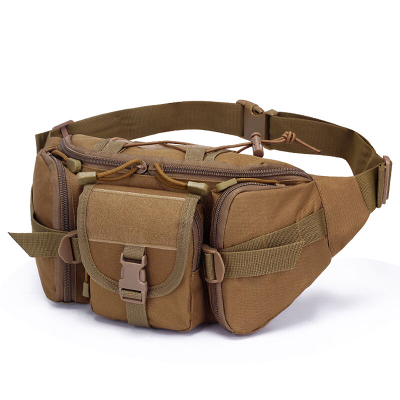 Mehrzweck-Brusttasche mit doppeltem Reiß verschluss, tragbare, verschleiß feste Hüft tasche, stilvolle Kletter brust tasche für Reisen im Freien