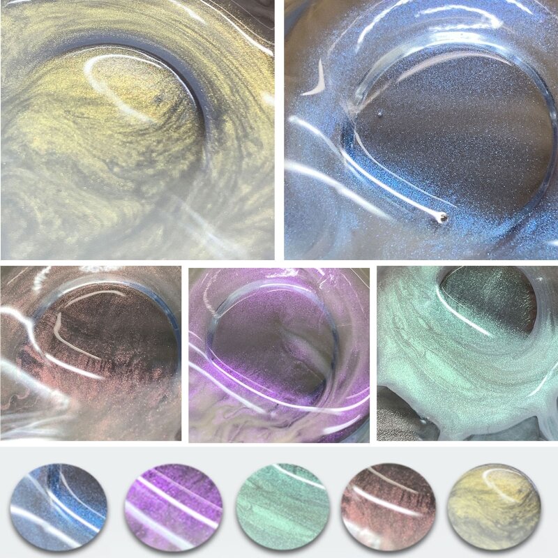 UV Resina Pigmento Corante para Fazer Jóias, Star Sky Corante, Resina Epóxi, Fundição Artesanato, Acessórios DIY, 5 Cores