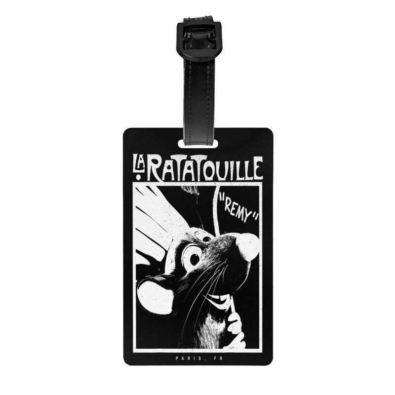 Étiquette de bagage personnalisée Ratatouille Chef Remy, étiquettes de bagages personnalisées, couverture de confidentialité, étiquette d'identification