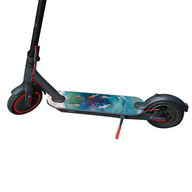 Наклейка на педаль скутера, водостойкая клейкая лента на педаль, матовый коврик, наклейка, яркая наклейка на электрический скутер, скейтборд