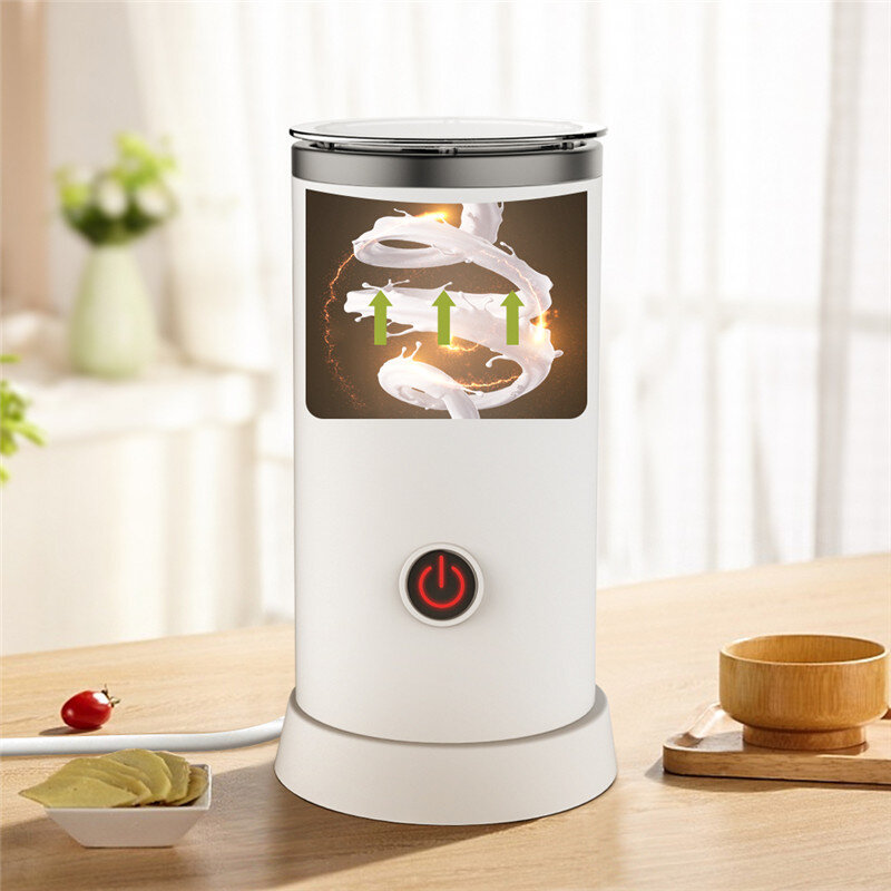 Youpin-Machine à mousser le lait électrique Qualitel, chauffe-lait automatique, fabricant de mousse intérieure en acier inoxydable, chauffage rapide, 550 ml, 240 W