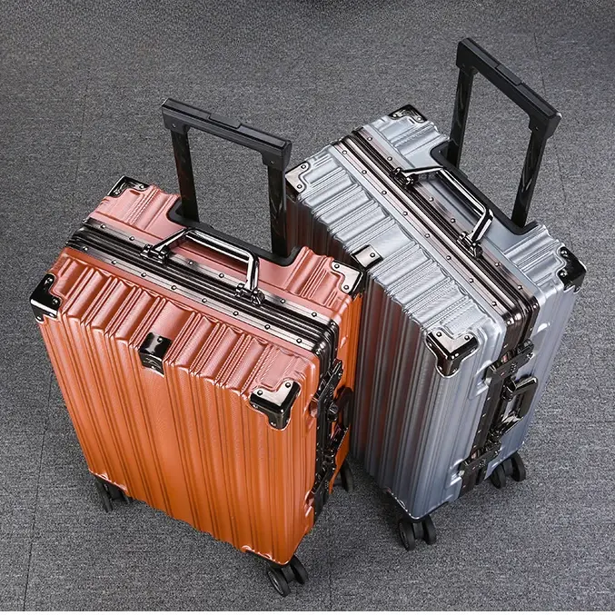 Trolley Bagage 20 24 26 28 Inch Aluminium Frame Rollende Koffer Reiskoffer Op Wielen Combinatie Slot Handbagage