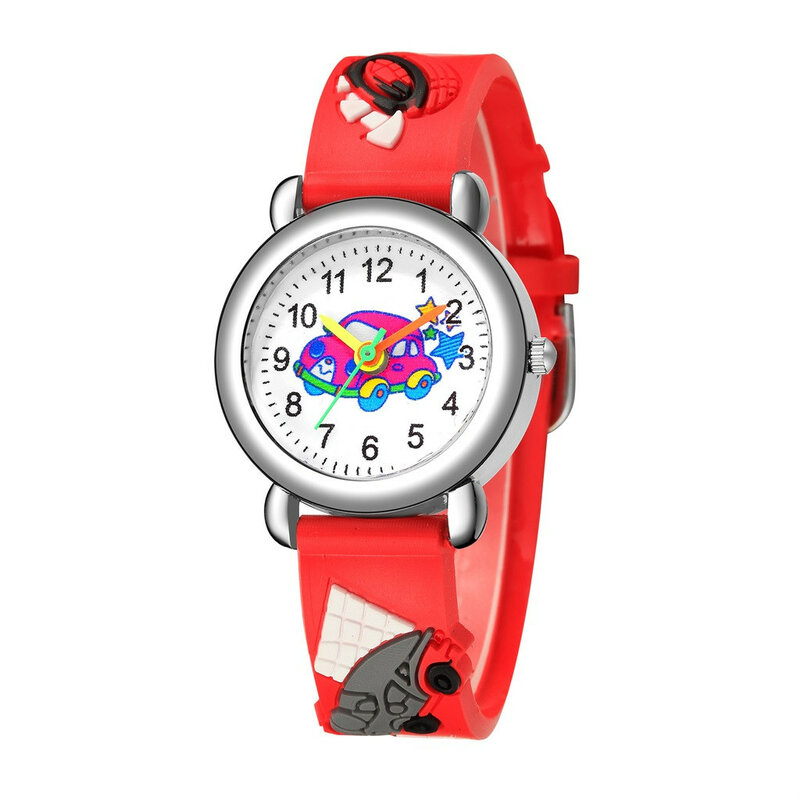 Reloj Cartoon Uhr Muster Quarzuhr niedlichen Cartoon Muster Uhren Kinder Kinder Jungen Quarz analoge Armbanduhr Geschenk