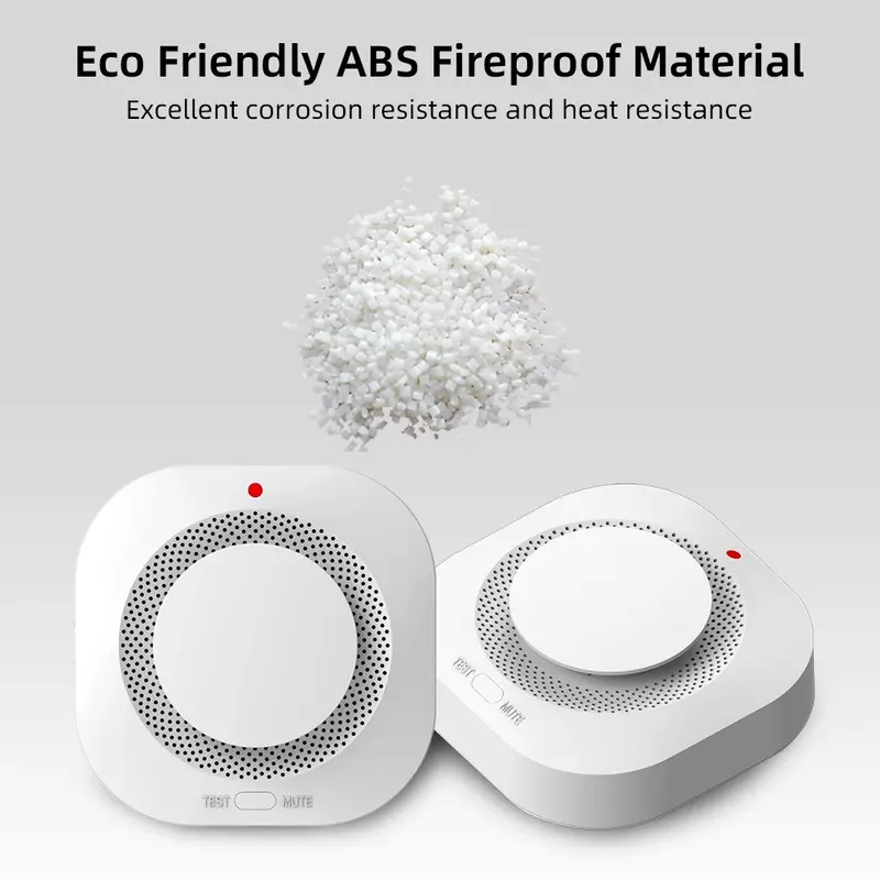 YUPA Independent Smoke Detector Sensor Fire Alarm System For Home Office Security Smoke Alarm Fire Protection Battery Powered