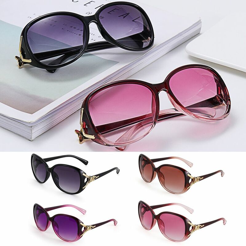Vintage Large Frame Goggles UV400 Protection Oversized Sun Glasses Women's Sunglasses Polarized Retro Shades