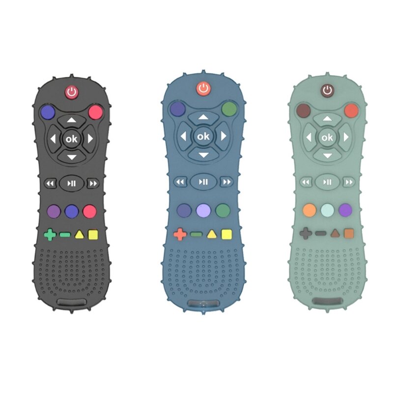 77HD Remote Control Bentuk Silikon Mainan Gigi untuk Bayi 0-12 Bulan BPA Gratis Mainan Gigi Bayi Bayi Teethers untuk Balita