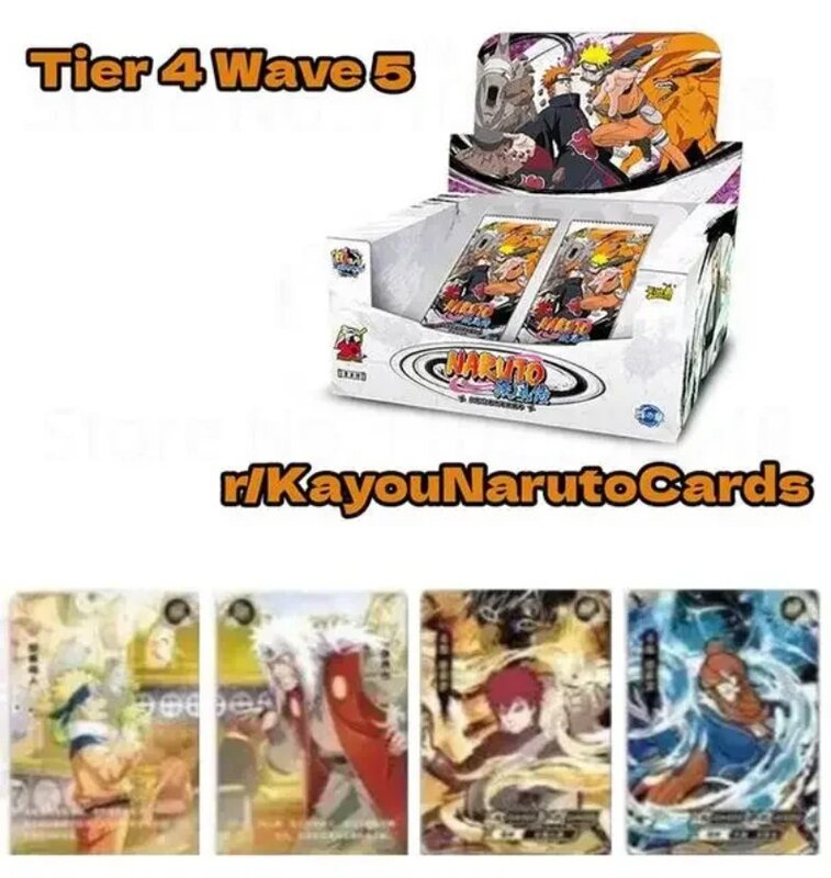Oryginalne karty kolekcji Naruto pełny zestaw Booster Box kayout Uzumaki Uchiha gra Cartas prezent na Boże Narodzenie